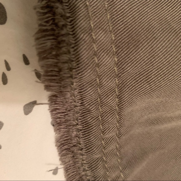 Olive green cotton swing dress - Picture 4 of 8